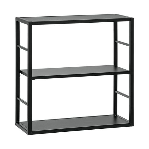 Paris Prix - Étagère Murale 2 Niveaux "Switch Iii" 60cm Noir