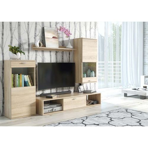 Paris Prix - Ensemble Meuble Tv Design "Rico" 180cm Naturel