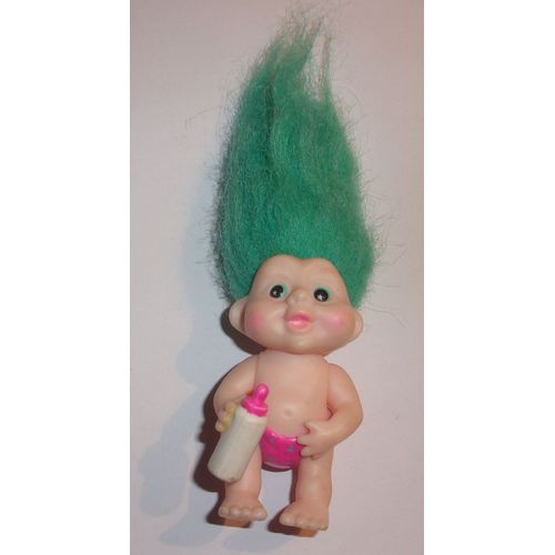 Poupée Vintage Troll Applause Cheveux Verts - 1991