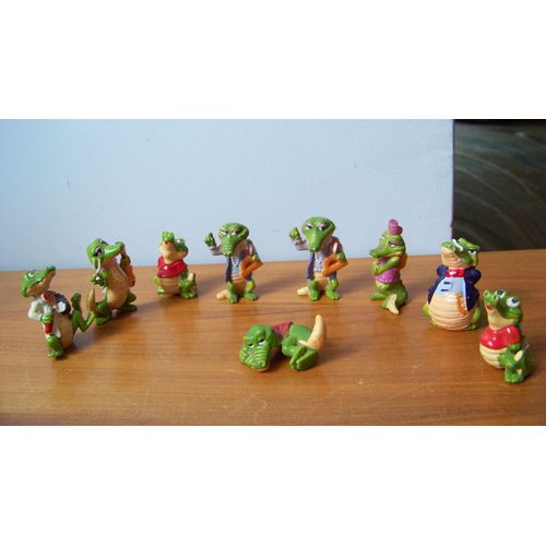 9 Figurines Crocodiles Kinder Ferrero