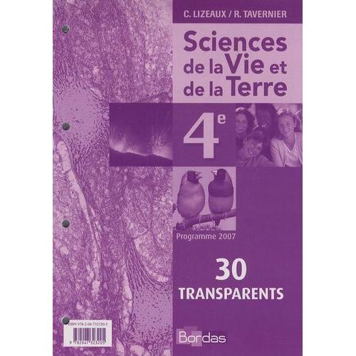 Sciences De La Vie Et De La Terre 4e - 30 Transparents