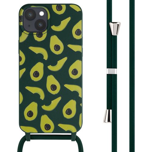 Imoshion Coque Design En Silicone Avec Cordon Iphone 15 Plus Avocado Green