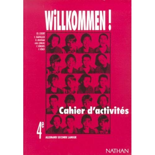 Willkommen ! Allemand 4e Lv2 - Cahier D'activités