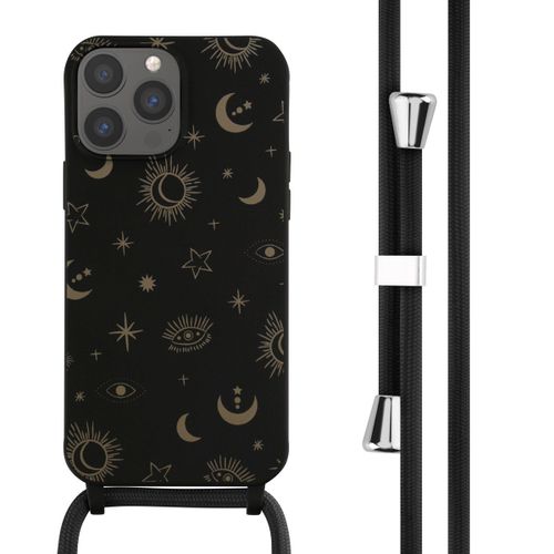 Imoshion Coque Design En Silicone Avec Cordon Iphone 13 Pro Max Sky Black