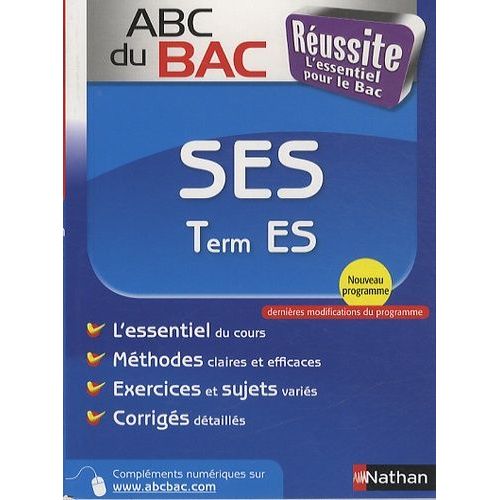 Sciences Économique Et Sociales Tle Es