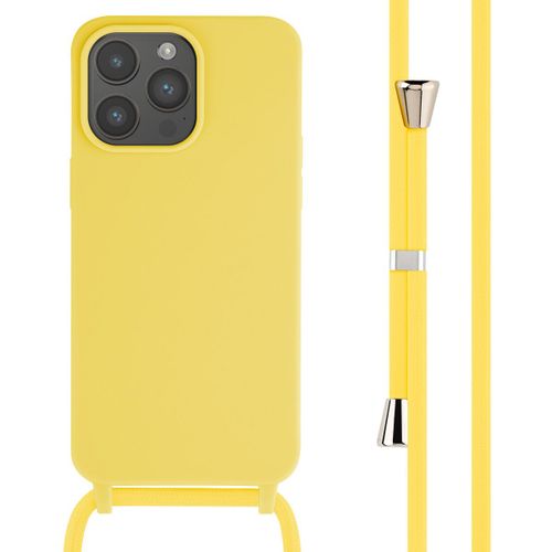 Imoshion ¿Coque En Silicone Avec Cordon Iphone 15 Pro Max Jaune