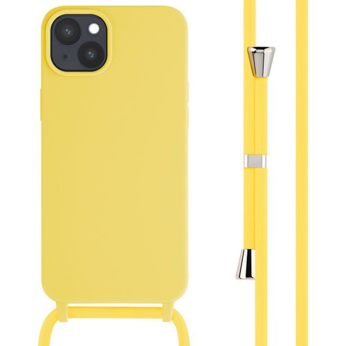 Imoshion ¿Coque En Silicone Avec Cordon Iphone 15 Plus Jaune