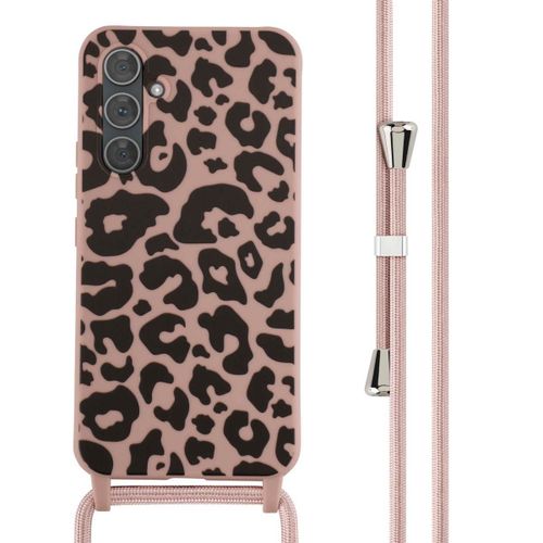 Imoshion Coque Design En Silicone Avec Cordon Samsung Galaxy A54 (5g) Animal Pink