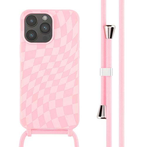 Imoshion Coque Design En Silicone Avec Cordon Iphone 14 Pro Max Retro Pink