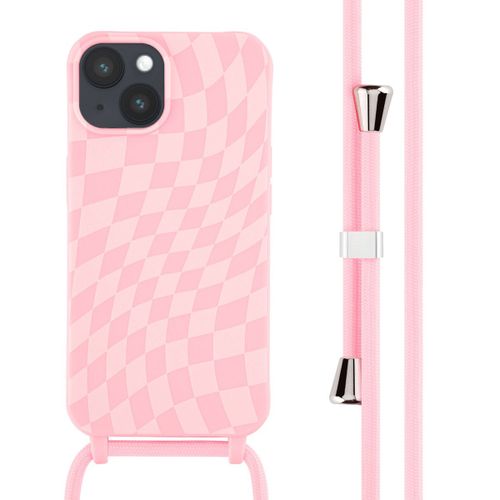 Imoshion Coque Design En Silicone Avec Cordon Iphone 14 Retro Pink