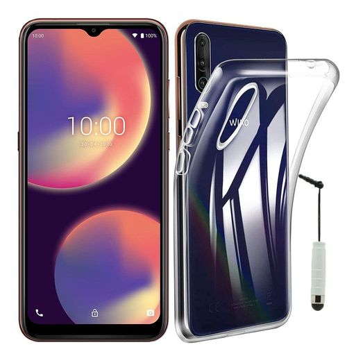 Coque Silicone Pour Wiko View 4 6.52" Gel Ultraslim Et Ajustement Parfait - Transparent + Mini Stylet