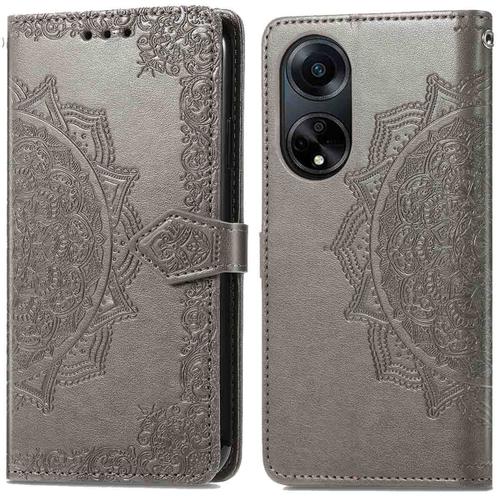 Imoshion Etui De Téléphone Portefeuille Mandala Oppo A98 Gris