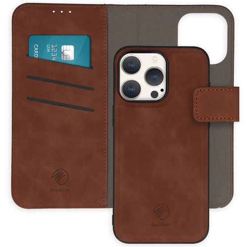 Imoshion Etui De Téléphone De Luxe 2-En-1 Amovible Iphone 15 Pro Max Brun