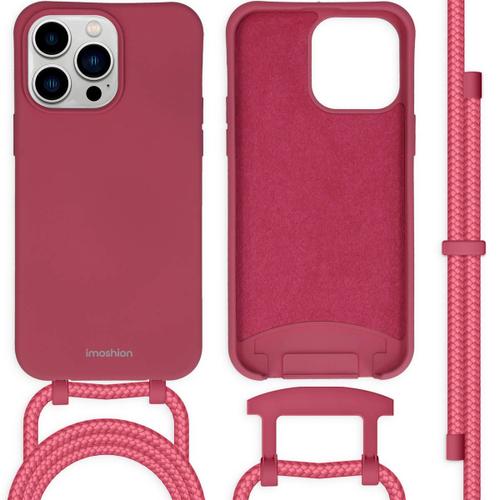 Imoshion Coque De Couleur Avec Cordon Amovible Iphone 14 Pro Max Rouge Foncé