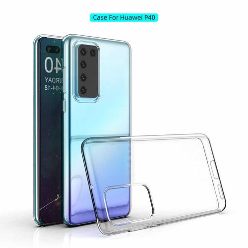 Huawei P40 Housse Etui Housse Coque De Protection Silicone [Transparent]