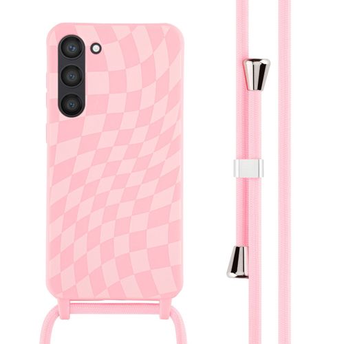 Imoshion Coque Design En Silicone Avec Cordon Samsung Galaxy S23 Plus Retro Pink