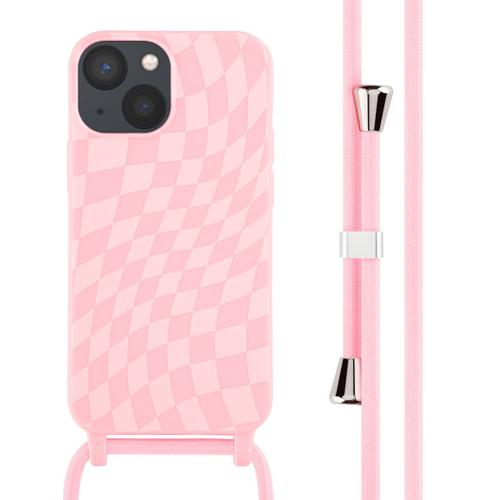 Imoshion Coque Design En Silicone Avec Cordon Iphone 13 Mini Retro Pink