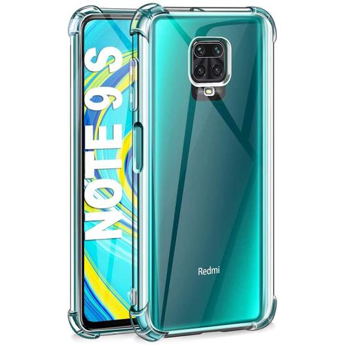 Xiaomi Redmi Note 9 Housse Etui Coque De Protection 4 Coins Renforcé [Transparent]