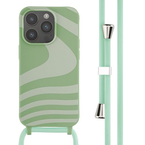 Imoshion Coque Design En Silicone Avec Cordon Iphone 14 Pro Retro Green