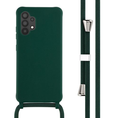 Imoshion ¿Coque En Silicone Avec Cordon Samsung Galaxy A32 (4g) Vert Foncé