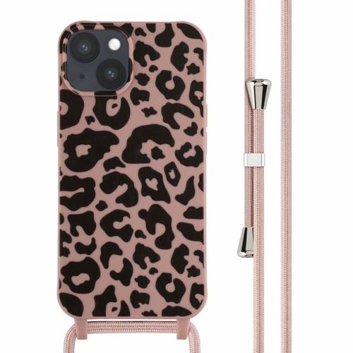 Imoshion Coque Design En Silicone Avec Cordon Iphone 14 Animal Pink