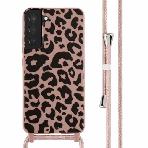 Imoshion Coque Design En Silicone Avec Cordon Samsung Galaxy S22 Plus Animal Pink