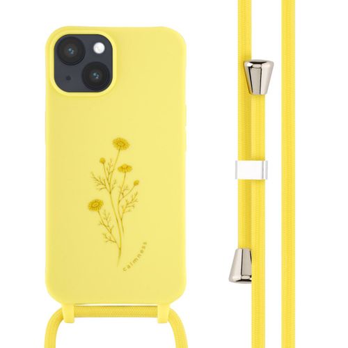 Imoshion Coque Design En Silicone Avec Cordon Iphone 14 Flower Yellow
