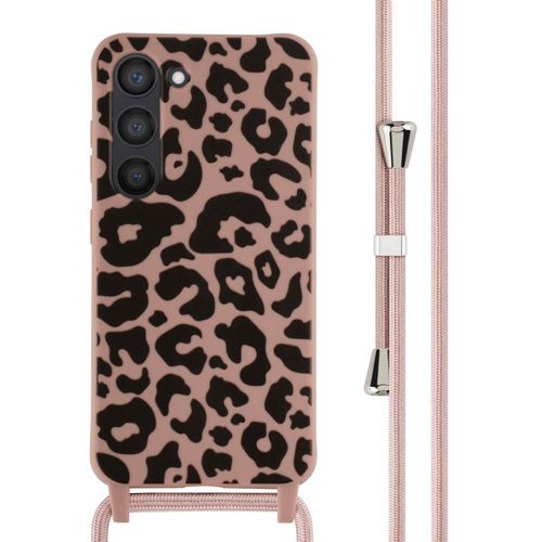 Imoshion Coque Design En Silicone Avec Cordon Samsung Galaxy S23 Animal Pink