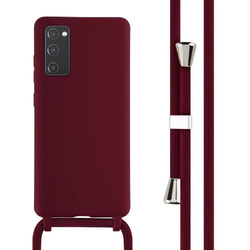 Imoshion ¿Coque En Silicone Avec Cordon Samsung Galaxy S20 Fe Rouge Foncé