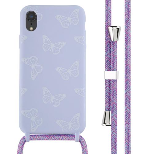 Imoshion Coque Design En Silicone Avec Cordon Iphone Xr Butterfly