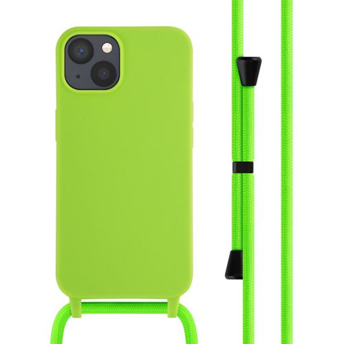 Imoshion ¿Coque En Silicone Avec Cordon Iphone 13 Vert Fluo