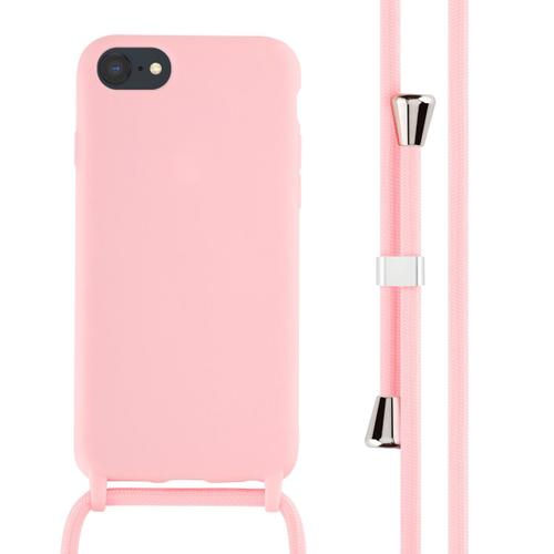 Imoshion ¿Coque En Silicone Avec Cordon Iphone Se (2022 / 2020) / 8 / 7 Rose