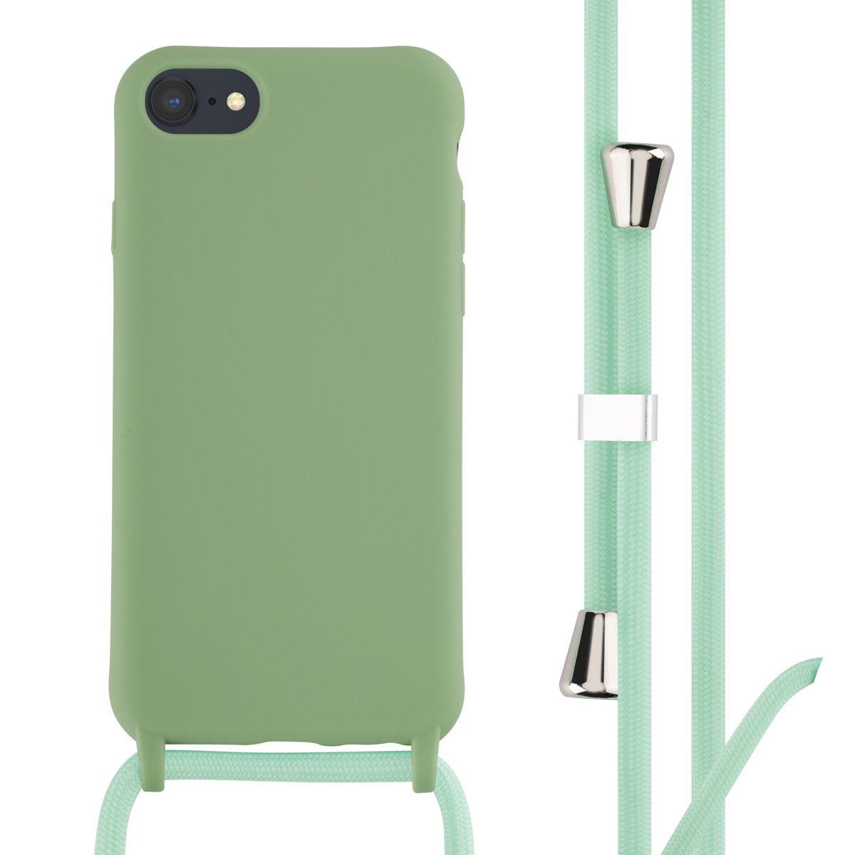 Imoshion ¿Coque En Silicone Avec Cordon Iphone Se (2022 / 2020) / 8 / 7 Vert