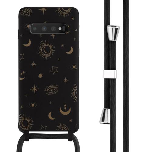 Imoshion Coque Design En Silicone Avec Cordon Samsung Galaxy S10 Sky Black