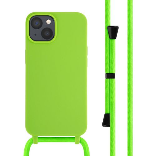 Imoshion ¿Coque En Silicone Avec Cordon Iphone 14 Vert Fluo