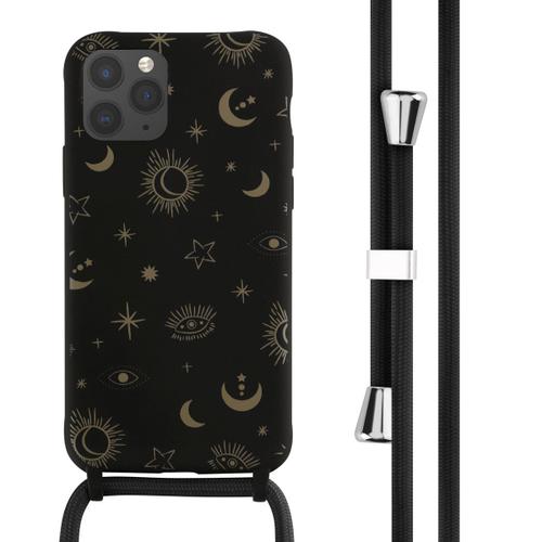 Imoshion Coque Design En Silicone Avec Cordon Iphone 11 Pro Sky Black