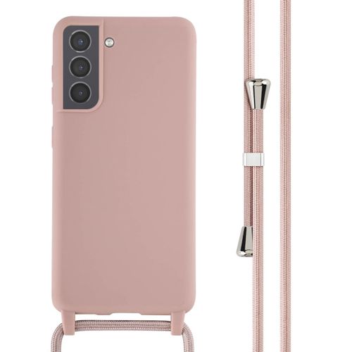 Imoshion ¿Coque En Silicone Avec Cordon Samsung Galaxy S21 Sand Pink