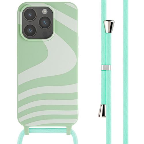 Imoshion Coque Design En Silicone Avec Cordon Iphone 15 Pro Retro Green