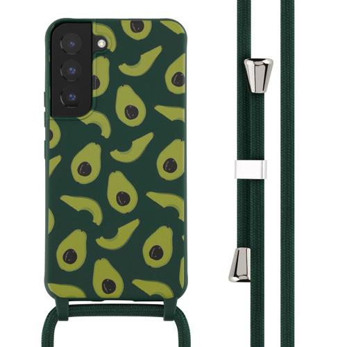 Imoshion Coque Design En Silicone Avec Cordon Samsung Galaxy S22 Avocado Green
