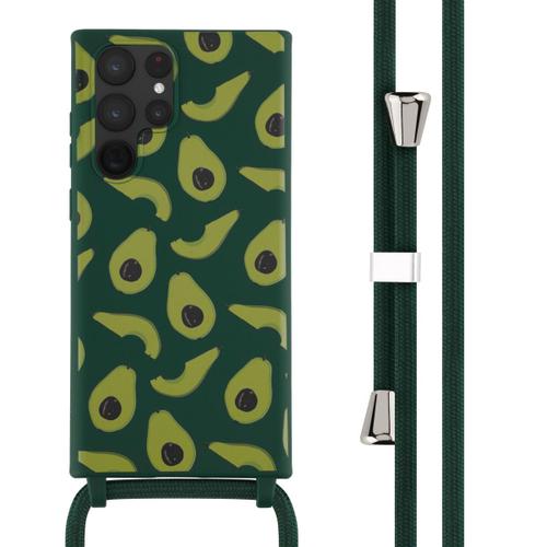 Imoshion Coque Design En Silicone Avec Cordon Samsung Galaxy S22 Ultra Avocado Green