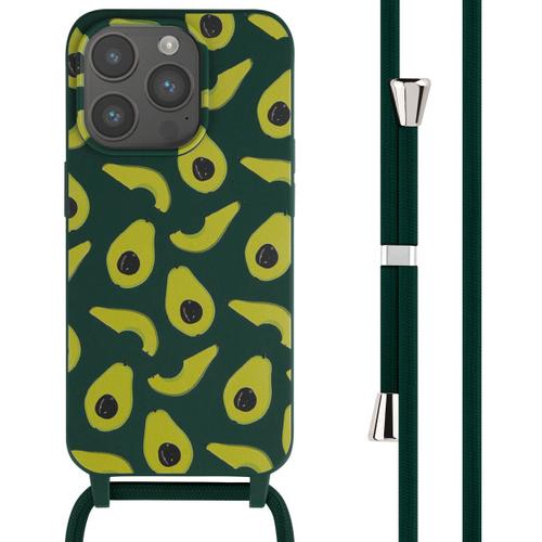 Imoshion Coque Design En Silicone Avec Cordon Iphone 15 Pro Avocado Green