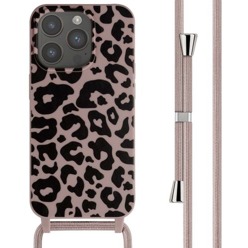 Imoshion Coque Design En Silicone Avec Cordon Iphone 15 Pro Animal Pink