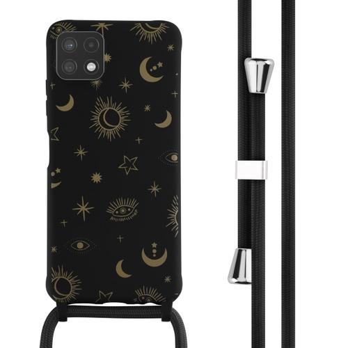 Imoshion Coque Design En Silicone Avec Cordon Samsung Galaxy A22 (5g) Sky Black