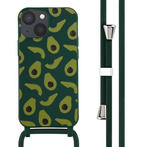Imoshion Coque Design En Silicone Avec Cordon Iphone 13 Mini Avocado Green