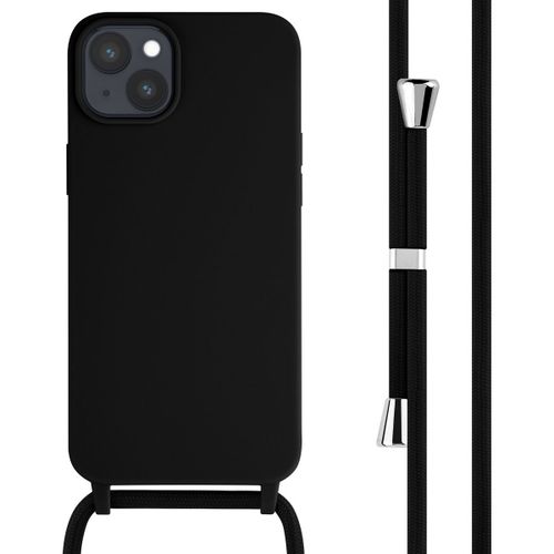 Imoshion ¿Coque En Silicone Avec Cordon Iphone 15 Plus Noir