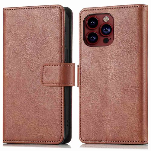 Imoshion Étui De Téléphone Portefeuille Luxe Iphone 15 Pro Max Brun