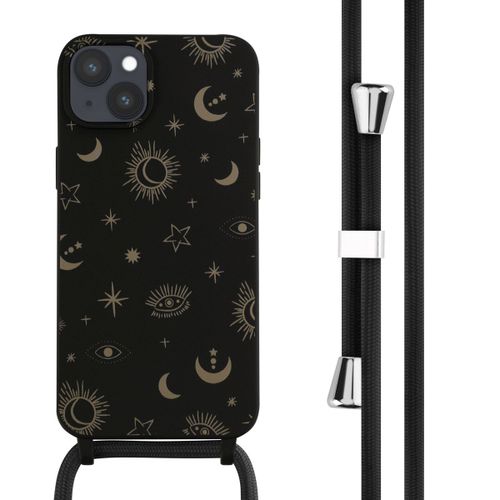 Imoshion Coque Design En Silicone Avec Cordon Iphone 14 Plus Sky Black