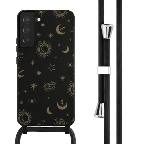 Imoshion Coque Design En Silicone Avec Cordon Samsung Galaxy S22 Plus Sky Black