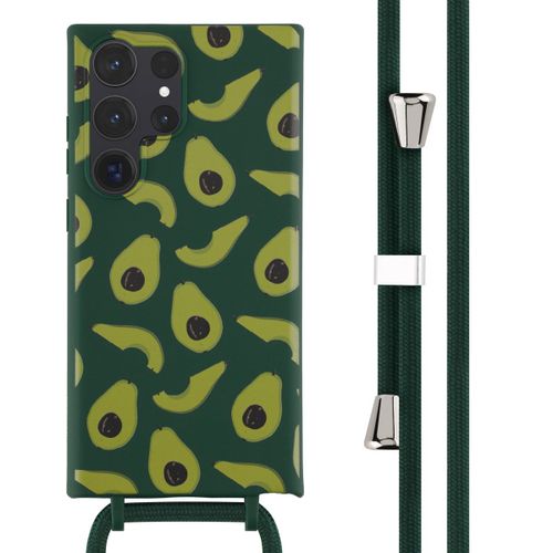 Imoshion Coque Design En Silicone Avec Cordon Samsung Galaxy S23 Ultra Avocado Green