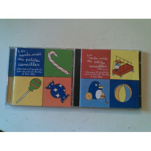 Les Apres - Midi Des Petites Canailles - Chansons Et Comptines Pour Danser Et Chanter A Tue Tete - Lot De Deux Cd - Volume 1 Et 2 - Total 53 Titres